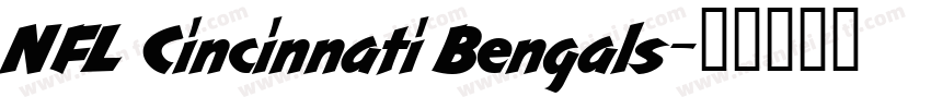 NFL Cincinnati Bengals字体转换